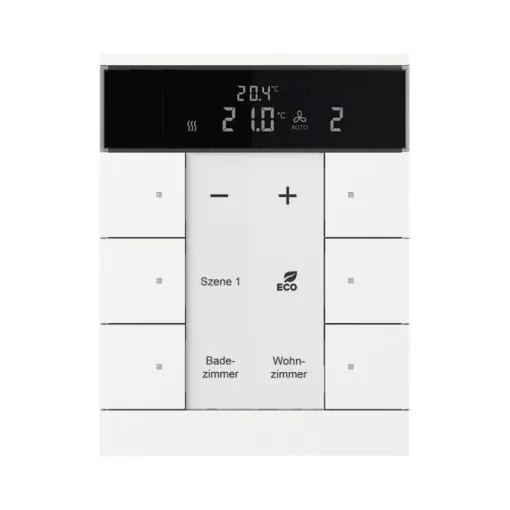 BUSCH-JAEGER SBR/U6.0.11-884 KNX-RTR Tenton | 6-csatornás | stúdiófehér matt