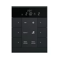   BUSCH-JAEGER SBR/U6.0.11-885 KNX-RTR Tenton | 6-csatornás | matt fekete