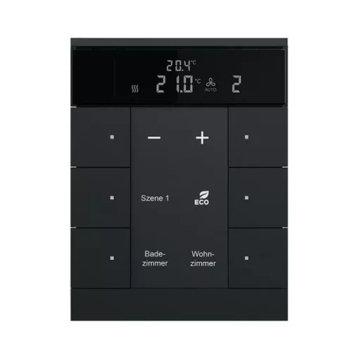 BUSCH-JAEGER SBR/U6.0.11-885 KNX-RTR Tenton | 6-csatornás | matt fekete
