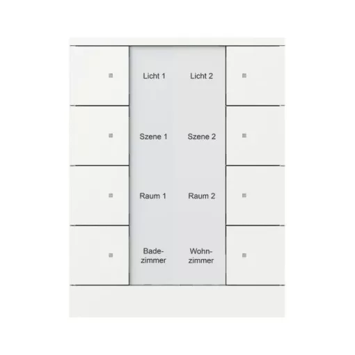 BUSCH-JAEGER SB/U8.0.11-884 KNX tapintásérzékelő Tenton | 8-csatornás | stúdiófehér matt