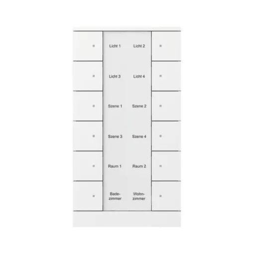 BUSCH-JAEGER SB/U12.0.11-884 KNX tapintásérzékelő Tenton | 12-csatornás | stúdiófehér matt
