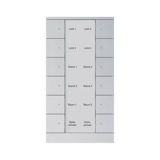 BUSCH-JAEGER SB/U12.0.11-83 KNX tapintásérzékelő Tenton | 12-csatornás | ezüst alumínium
