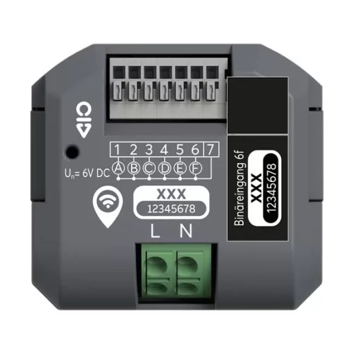 BUSCH-JAEGER 62870/6.0U-WL Binäreingang UP free@home | 6-csatornás, Wireless