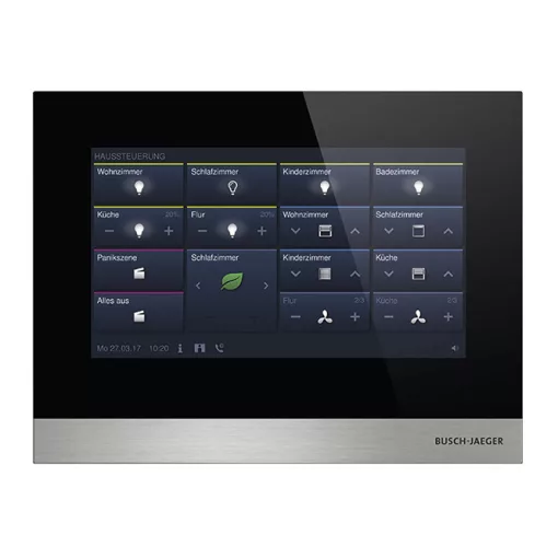 BUSCH-JAEGER H8236-4B-03 Touchpanel IP touch | LAN/WLAN | fekete | 7 hüvelyk