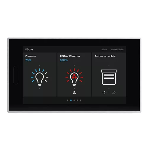 BUSCH-JAEGER RT/U30.0.11-825 KNX érintőpanel | üveg fekete | 5 hüvelyk