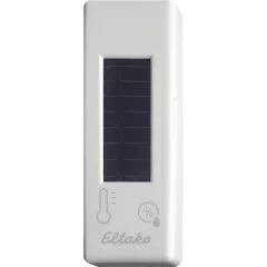   ELTAKO FTFSB-wg KNX vezeték nélküli hőmérséklet- és páratartalom-érzékelő | napelemes és akkumulátoros | tiszta fehér fényes