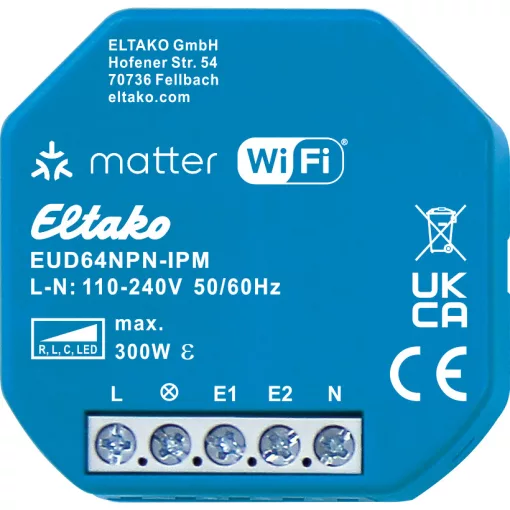 ELTAKO EUD64NPN-IPM Matter-Universaldimmer UP |300 W, optional EnOcean