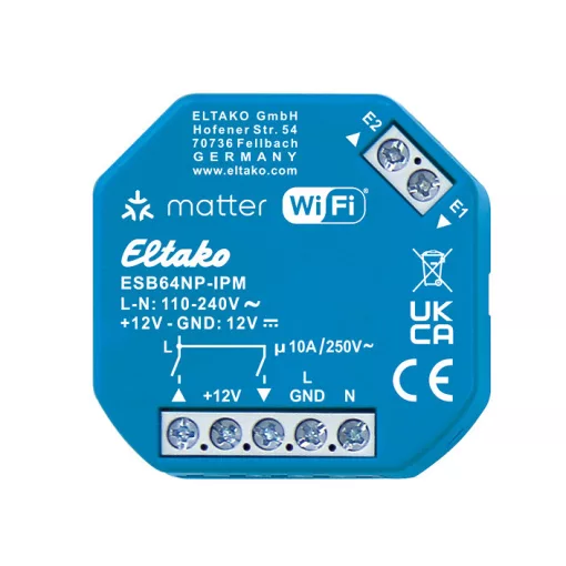 ELTAKO ESB64NP-IPM redőnyaktor | 1+1 záróérintkező, IP, 10 A/250 V AC