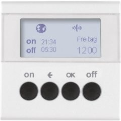   BERKER 85745289 KNX RF időzítő gyorslink S.1/B.3/B.7 | kijelzővel | poláris fehér fényes