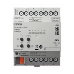   JUNG 36006 1S R KNX fűtésaktor | 6-csatornás, szabályozóval, secure