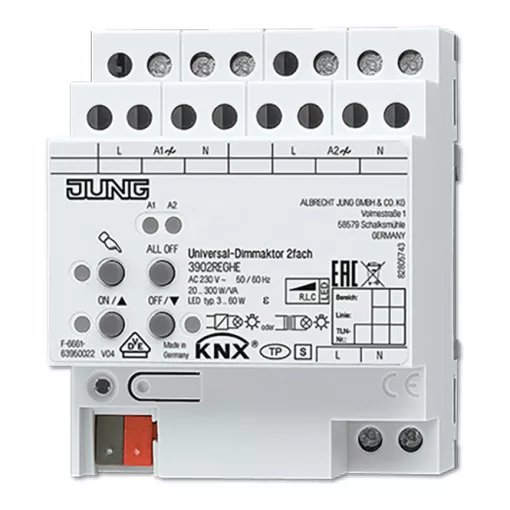 JUNG 3902REGHE KNX dimmaktor | 2 kimenetes