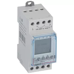   LEGRAND 412657 AlphaRex³ asztronómiai időkapcsoló óra | 230 VAC, 2 csatornás