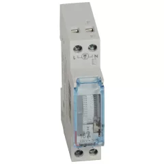   LEGRAND 412780 MicroRex napi időkapcsoló óra | analóg, tartalék üzem nélkül, 1 TE