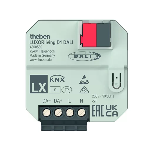THEBEN LUXORliving D1 DALI aktor UP | 1-csatornás, DALI-2-tanúsított