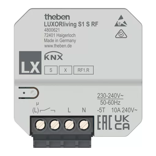 THEBEN LUXORliving S1 S RF rádiófrekvenciás kapcsolóaktor UP | 1 kimenetes