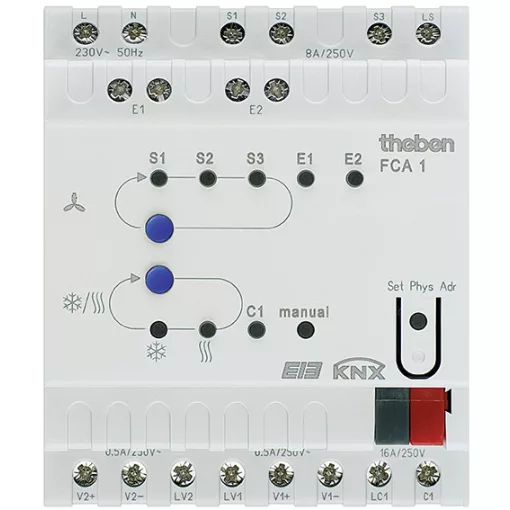 THEBEN FCA 1 KNX Fan-Coil aktor | 2-csöves és 4-csöves rendszerekhez, 8 A