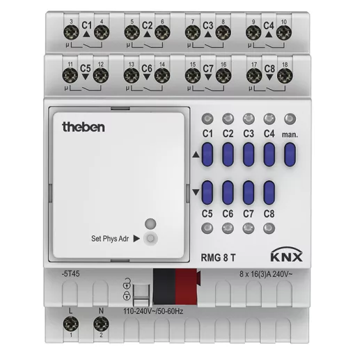 THEBEN RMG 8 T KNX univerzális aktor MIX | 8-csatornás, alapmodul