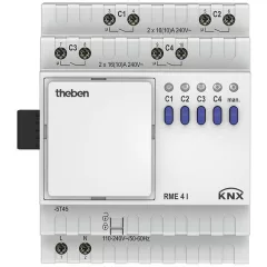   THEBEN RME 4 I KNX kapcsolóaktor MIX | 4-csatornás, bővítőmodul, C-terhelés