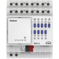   THEBEN RMG 8 S KNX kapcsolóaktor MIX | 8-csatornás, alapmodul