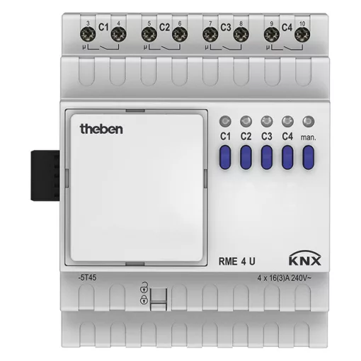 THEBEN RME 4 U KNX kapcsolóaktor MIX | 4-csatornás, bővítőmodul