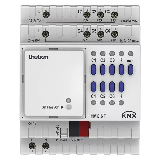 THEBEN HMG 6 T KNX fűtésaktor MIX | 6-csatornás, alapmodul