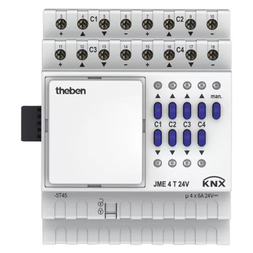 THEBEN JME 4 T 24V KNX redőnyaktor MIX2 | 4-csatornás, bővítőmodul