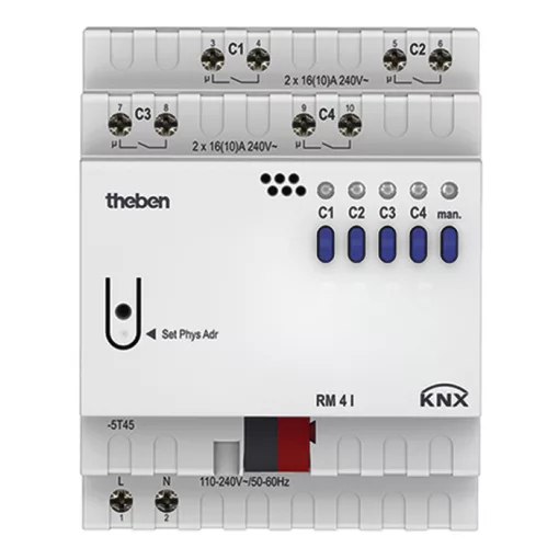 THEBEN RM 4 I KNX kapcsolóaktor FIX | 4-csatornás, C-terhelés