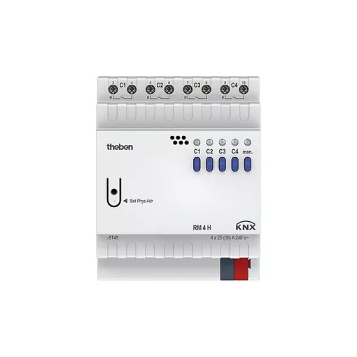 THEBEN RM 4 H KNX kapcsolóaktor FIX | 4-csatornás, nagyteljesítményű aktor