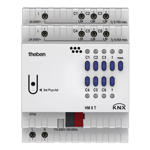 THEBEN HM 6 T KNX fűtésaktor FIX | 6-csatornás