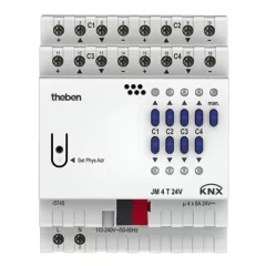 THEBEN JM 4 T 24V KNX redőnyaktor FIX 24 V | 4-csatornás
