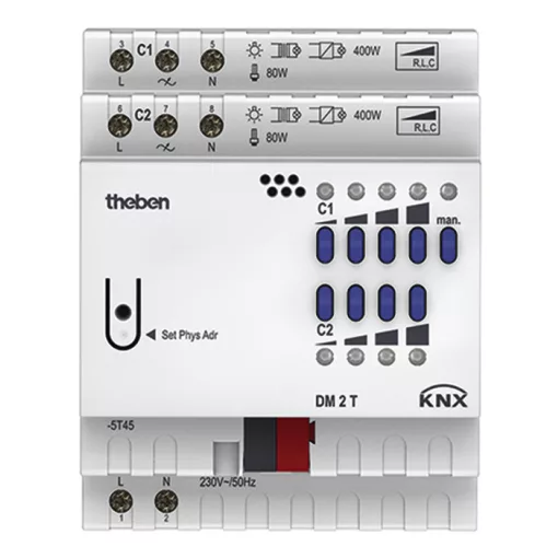 THEBEN DM 2 T KNX dimmaktor FIX | 2-csatornás