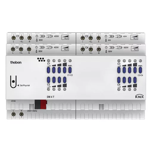 THEBEN DM 4 T KNX dimmaktor FIX | 4-csatornás