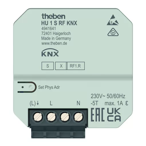 THEBEN HU 1 S KNX-RF fűtésaktor UP | 1 csatornás, Secure