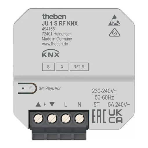 THEBEN JU 1 S KNX-RF redőnyaktor UP | 1-csatornás