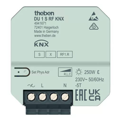 THEBEN DU 1 S KNX-RF-dimmaktor UP | 1 csatornás