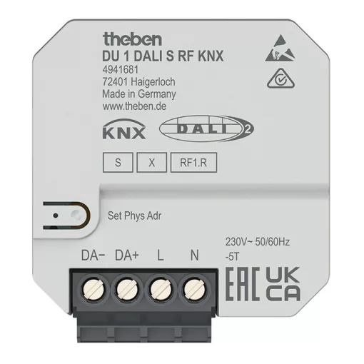 THEBEN DU 1 DALI S KNX-RF-DALI-Gateway UP | 1-csatornás
