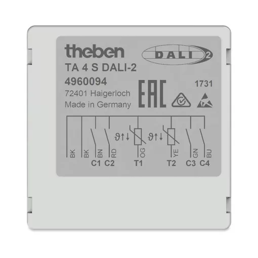 THEBEN TA 4 S DALI-2 nyomógomb interfész | 4-csatornás