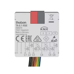   THEBEN TA 6.1 KNX nyomógomb interfész | 6-csatornás, bináris bemenet
