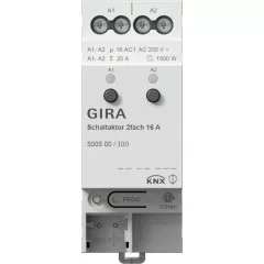 GIRA 500500 KNX REG kapcsolóaktor | 2 kimenetes, 16 A