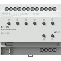 GIRA 500700 KNX REG kapcsolóaktor | 8-csatornás, 16 A