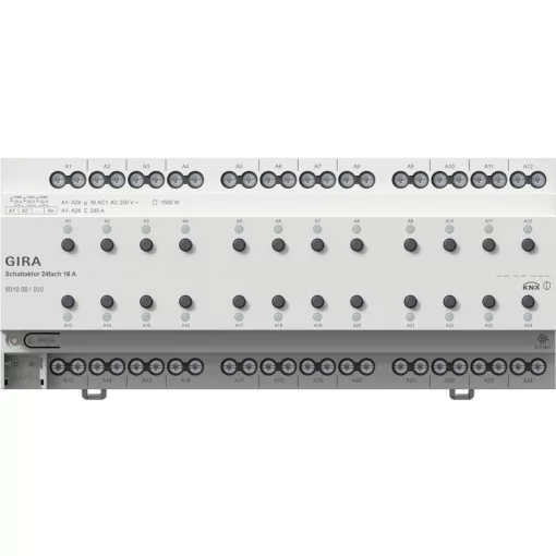 GIRA 501000 KNX REG kapcsolóaktor | 24-csatornás, 16 A