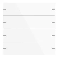   GIRA 5024903 Billentyűkészlet tapintásérzékelő 4-hez | 4-fold | tiszta fehér fényes