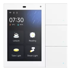   GVS CHTF-3.3/3.2.10 KNX szoba vezérlő Smart Touch S3 | 3-csatornás, üveg | fehér