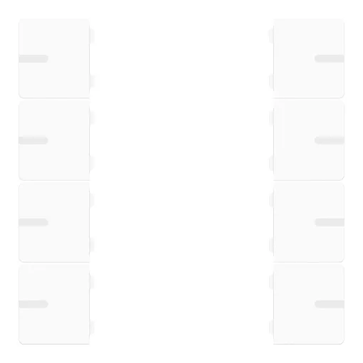 GVS CHKAM-08/55.2.00 Billenőkészlet ADVANCE PRO-hoz | 4-részes | matt fehér