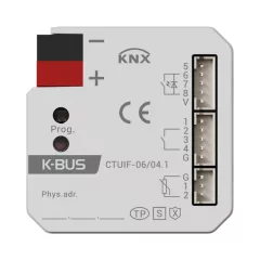   GVS CTUIF-06/04.1 KNX Secure érintőkapcsoló interfész | 4-csatornás, NTC bemenettel
