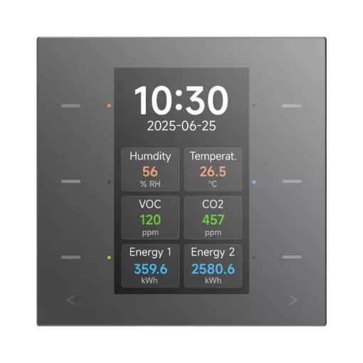 GVS CHTBD-06/5.1.12 KNX tapintásérzékelő kijelzővel GS3 Pro | antracit