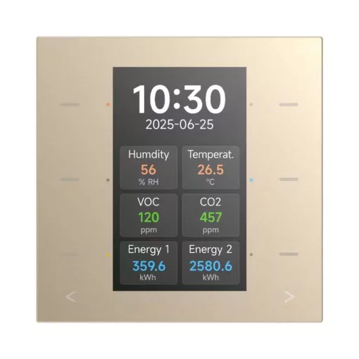 GVS CHTBD-06/5.1.13 KNX tapintásérzékelő kijelzővel GS3 Pro | champagne