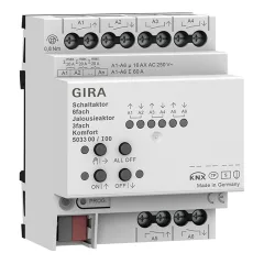 GIRA 503300 KNX univerzális aktor | 6-csatornás, Komfort