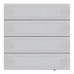GIRA 5054028 tapintásérzékelő 4 24 V | 4-fold | antracit
