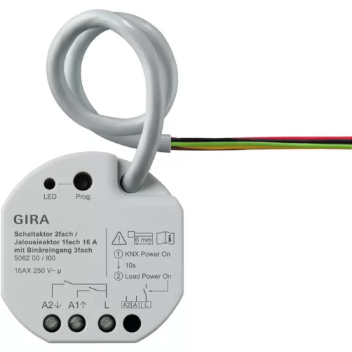 GIRA 506200 KNX redőnyaktor bináris bemenetekkel | 1-csatornás, 3 bemenet